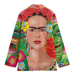 Frida Kahlo Serape Print Women's Blazer