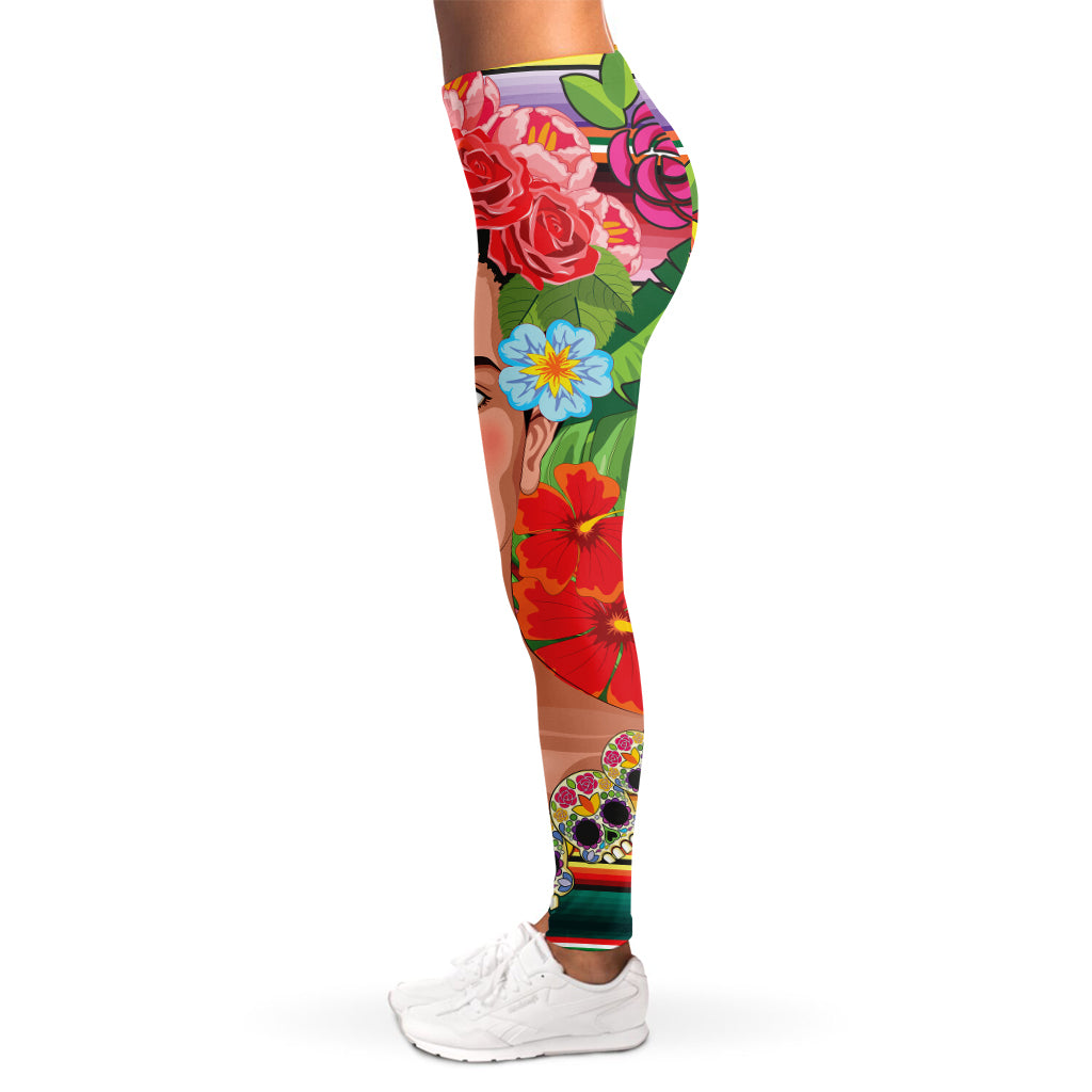 Frida Kahlo Serape Print Women's Leggings