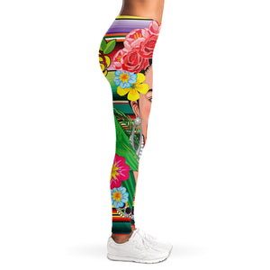 Frida Kahlo Serape Print Women's Leggings