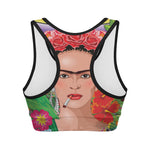 Frida Kahlo Serape Print Women's Sports Bra
