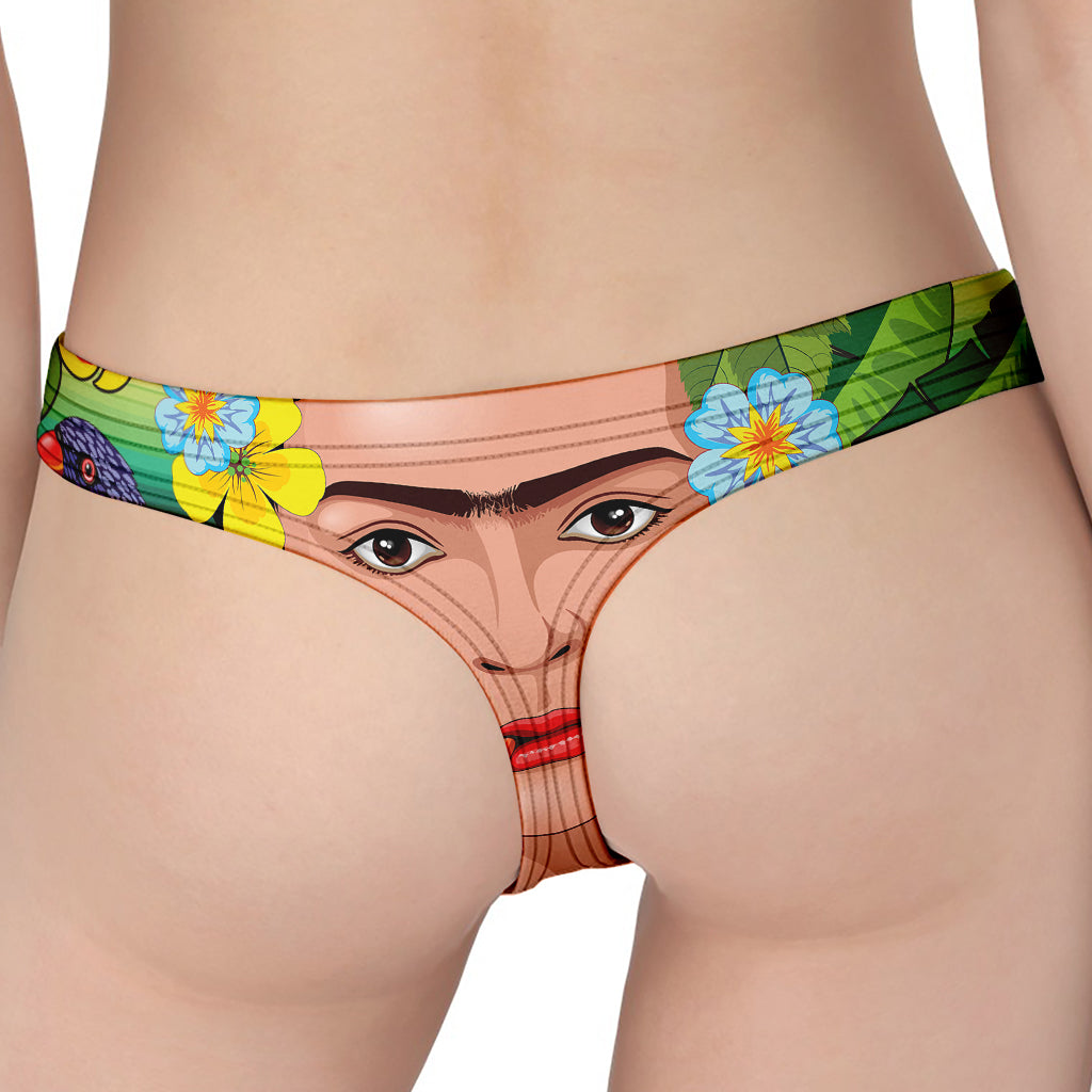 Frida Kahlo Serape Print Women's Thong