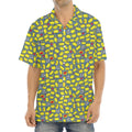 Frog Faces Pattern Print Aloha Shirt