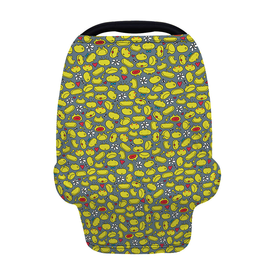 Frog Faces Pattern Print Baby Seat Cover