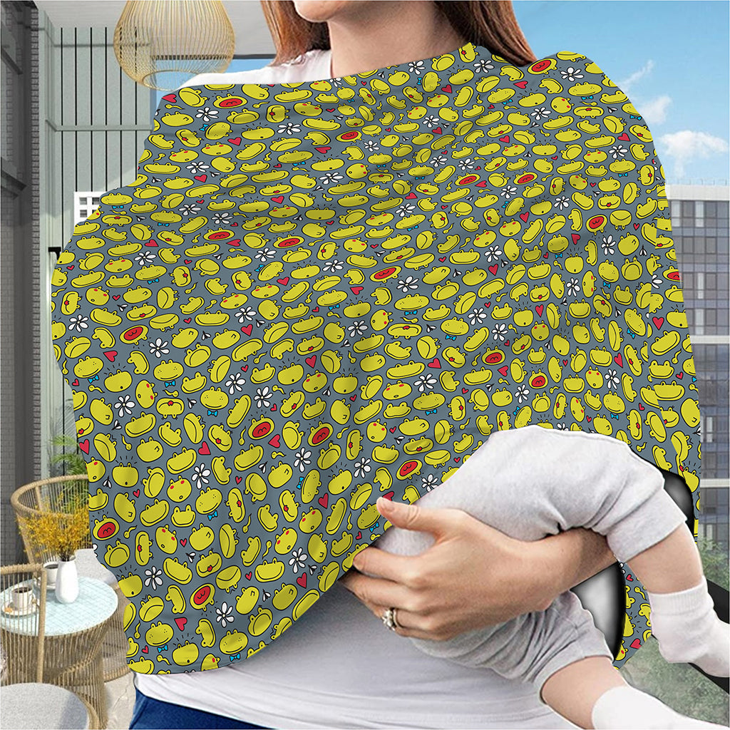 Frog Faces Pattern Print Baby Seat Cover