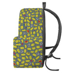 Frog Faces Pattern Print Backpack