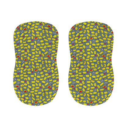 Frog Faces Pattern Print Bar Stool Covers