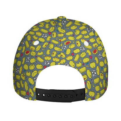 Frog Faces Pattern Print Baseball Cap