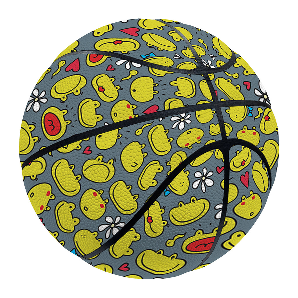 Frog Faces Pattern Print Basketball