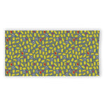 Frog Faces Pattern Print Beach Towel