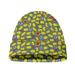 Frog Faces Pattern Print Beanie