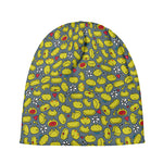 Frog Faces Pattern Print Beanie
