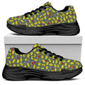 Frog Faces Pattern Print Black Chunky Shoes