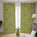 Frog Faces Pattern Print Dimout Pencil Pleat Curtains