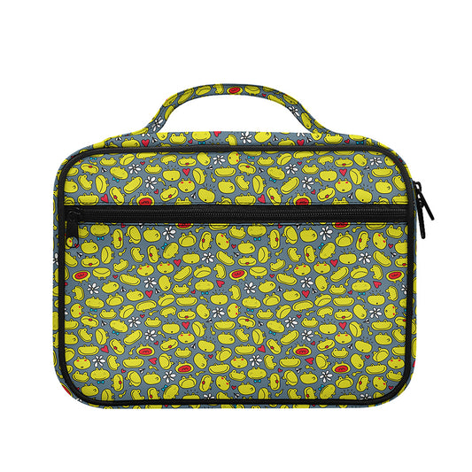 Frog Faces Pattern Print Briefcase Bible Bag