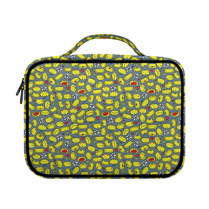 Frog Faces Pattern Print Briefcase Bible Bag