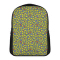 Frog Faces Pattern Print Casual Backpack