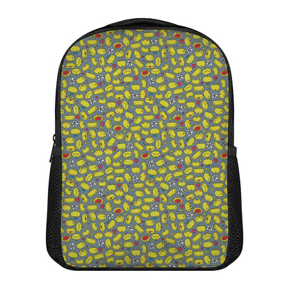 Frog Faces Pattern Print Casual Backpack