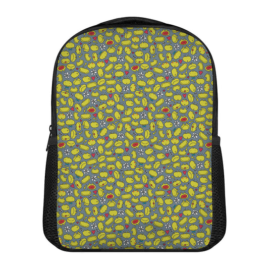 Frog Faces Pattern Print Casual Backpack