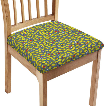 Frog Faces Pattern Print Chair Cushion Cover