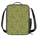 Frog Faces Pattern Print Crossbody Lunch Bag