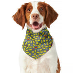 Frog Faces Pattern Print Dog Bandana