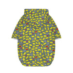 Frog Faces Pattern Print Dog Zip Up Hoodie