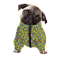 Frog Faces Pattern Print Dog Zip Up Jacket