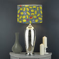 Frog Faces Pattern Print Drum Lamp Shade