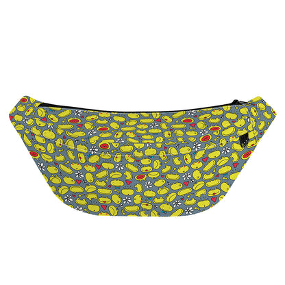 Frog Faces Pattern Print Fanny Pack