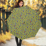 Frog Faces Pattern Print Foldable Umbrella