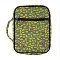 Frog Faces Pattern Print Front Pocket Bible Bag