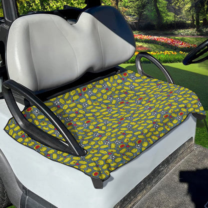 Frog Faces Pattern Print Golf Cart Seat Cover