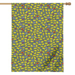 Frog Faces Pattern Print House Flag