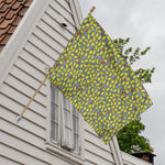 Frog Faces Pattern Print House Flag