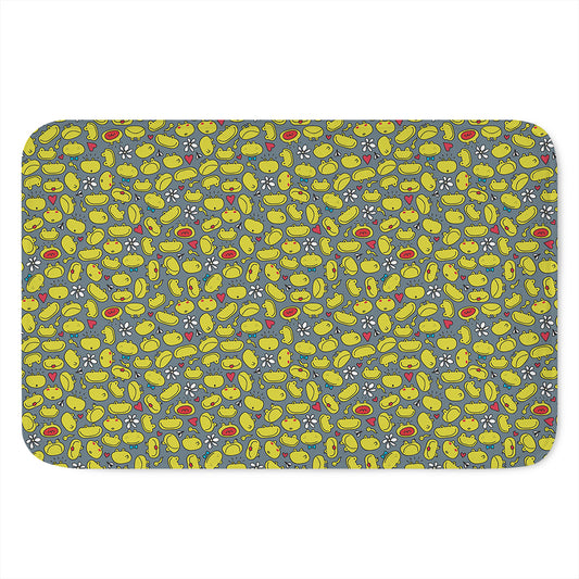 Frog Faces Pattern Print Indoor Door Mat