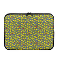 Frog Faces Pattern Print Laptop Sleeve