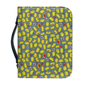 Frog Faces Pattern Print Leather Bible Cover