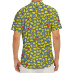 Frog Faces Pattern Print Men's Deep V-Neck Shirt