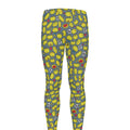 Frog Faces Pattern Print Men's Leggings