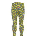 Frog Faces Pattern Print Men's leggings