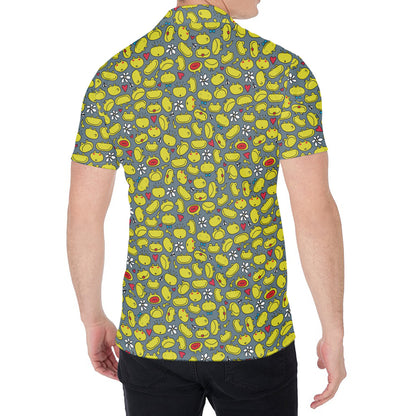 Frog Faces Pattern Print Men's Shirt