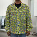 Frog Faces Pattern Print Men's Shirt Jacket