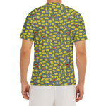 Frog Faces Pattern Print Men's Short Sleeve Rash Guard