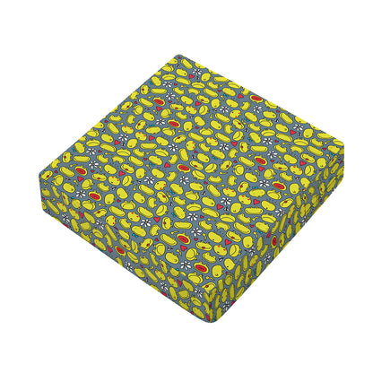 Frog Faces Pattern Print Outdoor Seat Cushion Cover
