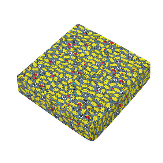 Frog Faces Pattern Print Outdoor Seat Cushion Cover