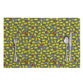 Frog Faces Pattern Print Placemat
