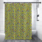Frog Faces Pattern Print Premium Shower Curtain
