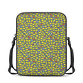 Frog Faces Pattern Print Rectangular Crossbody Bag