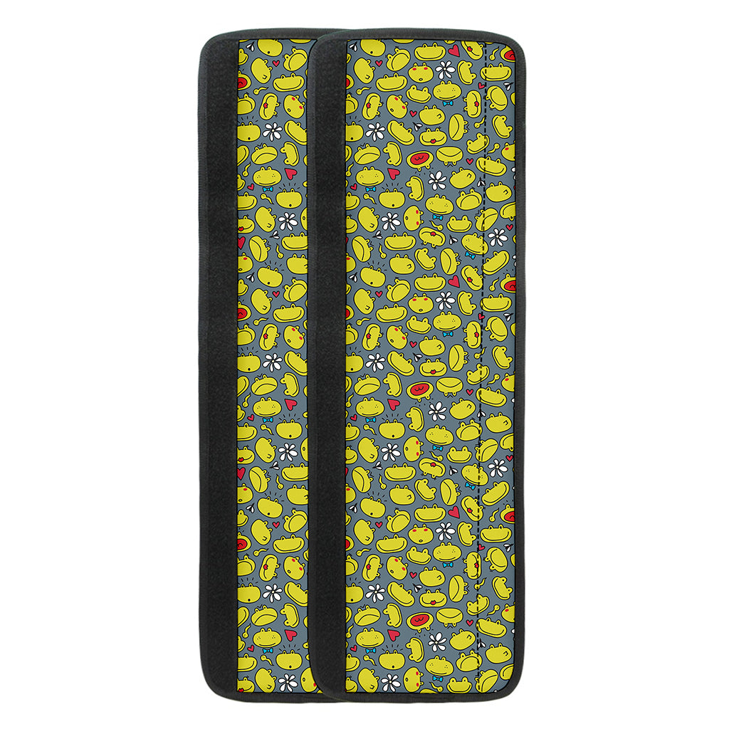 Frog Faces Pattern Print Refrigerator Handle Covers
