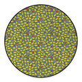 Frog Faces Pattern Print Round Floor Mat